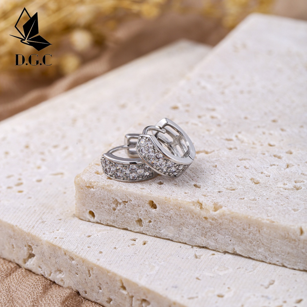 D.G.C✨COD Anting Titanium Korea Tusuk Anti Karat Jepit Pesta Mewah Fashion Murah D616