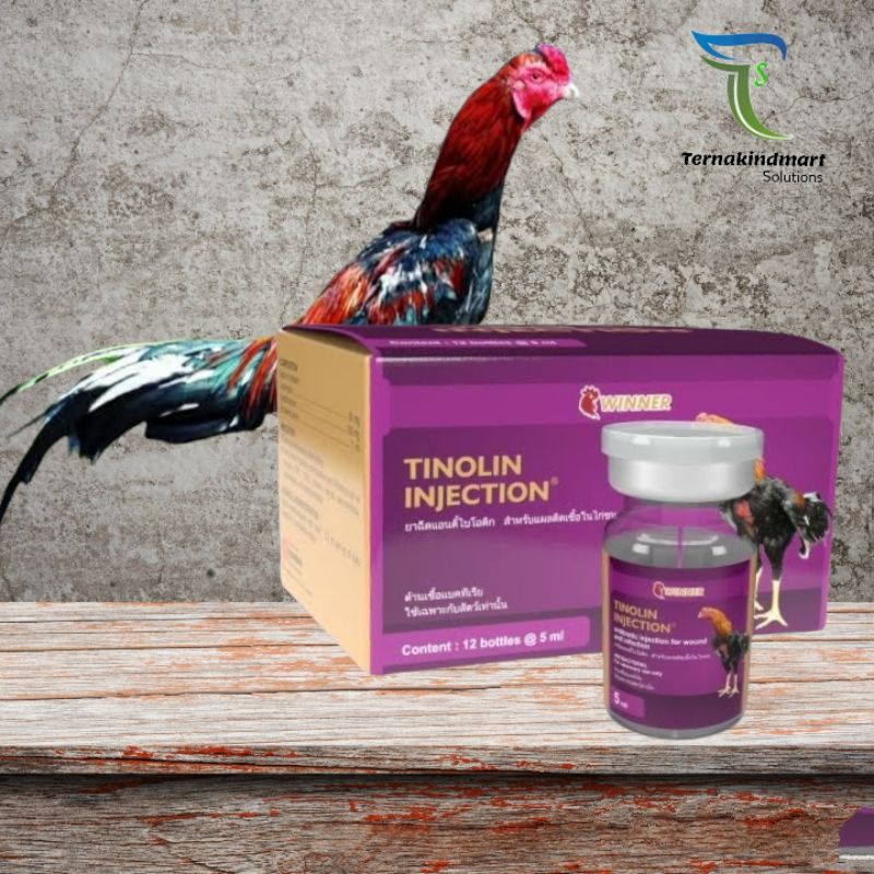TINOLIN INJECTION - Antibiotik luka infeksi Ayam jago
