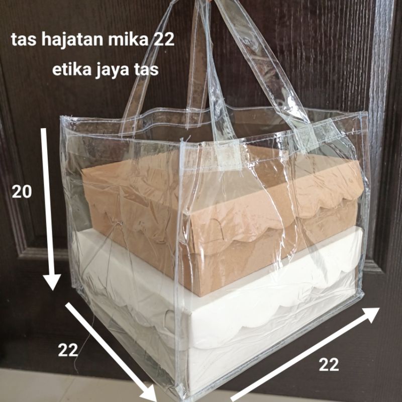 tas hajatan mika souvenir 22x22 full mika