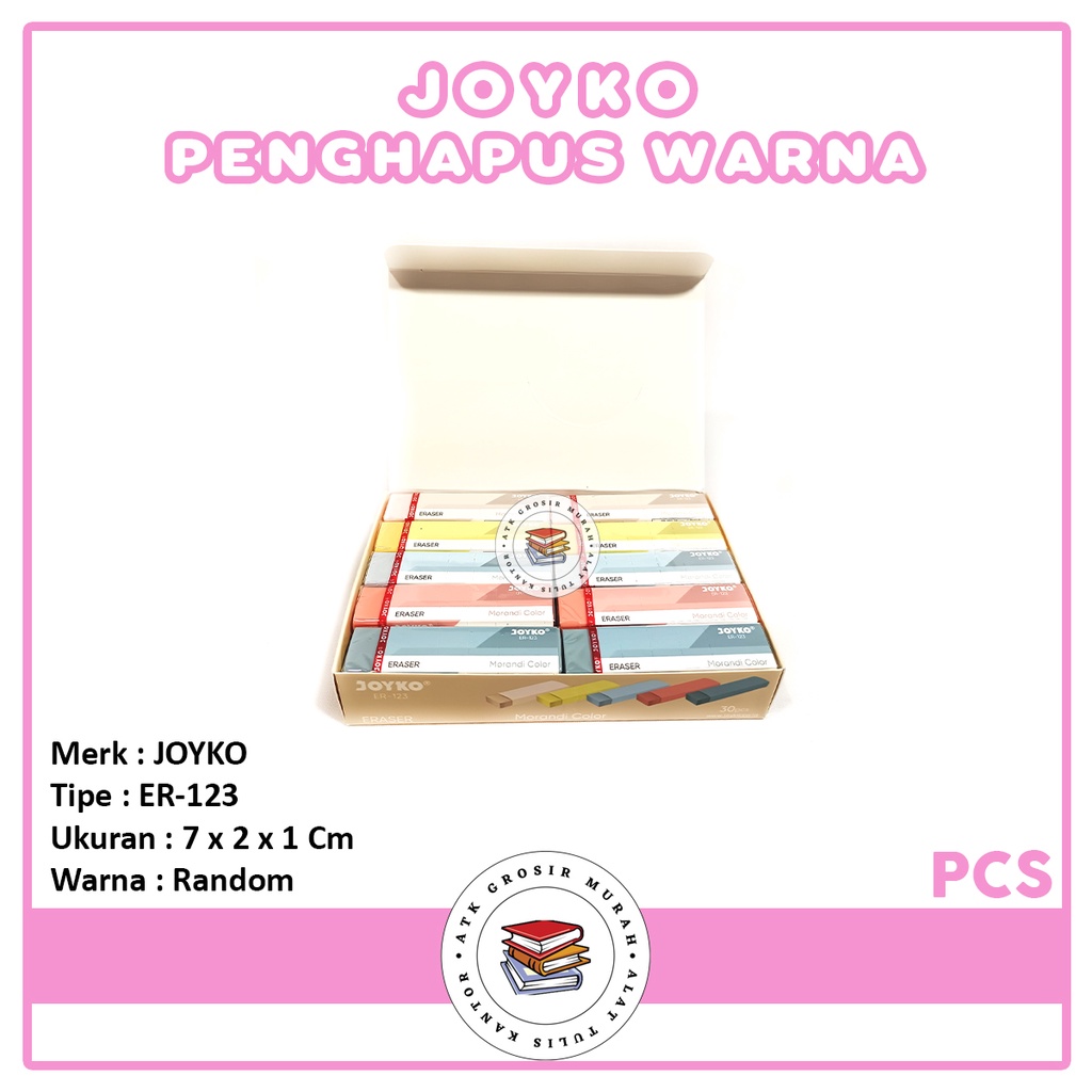 

JOYKO - Penghapusan Panjang ER-123 Berwarna - Pcs