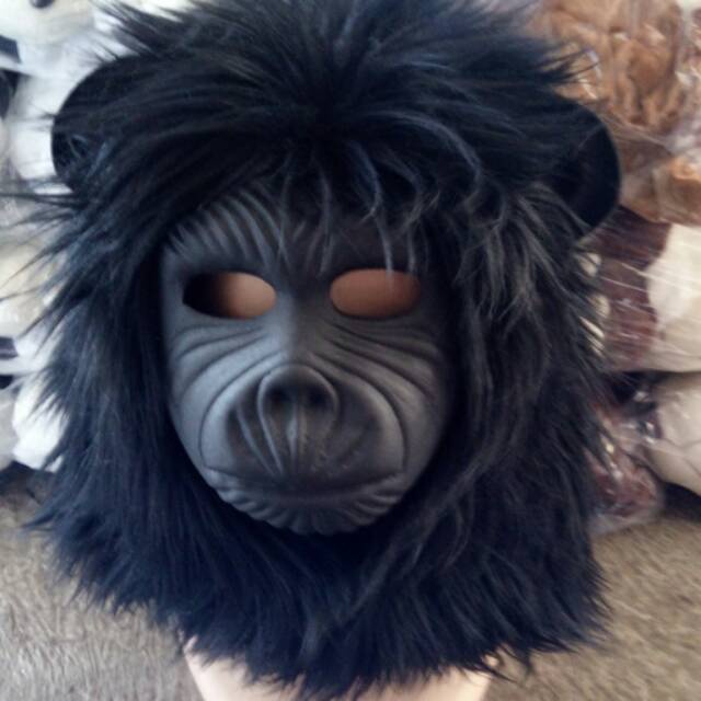 Topeng Monyet KingKong Hitam ∣ kostum monyet ∣ topeng karakter ∣ Topeng kera topeng monyet ∣ Topeng 