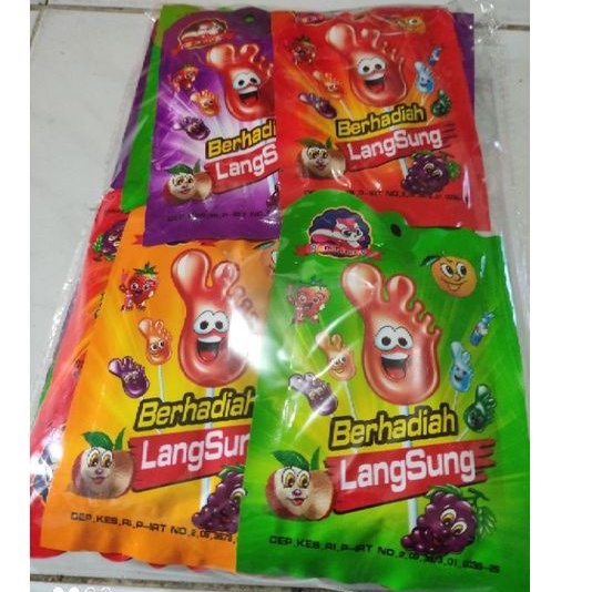 20pcs permen kaki berhadiah murah