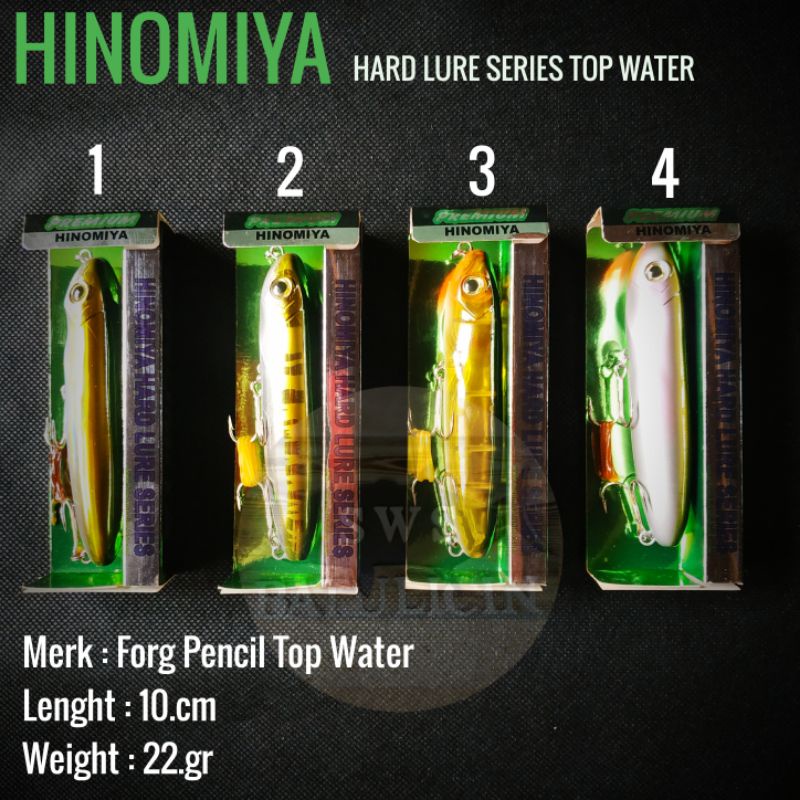 HINOMIYA HARD LURE SERIES FROG PENCIL100