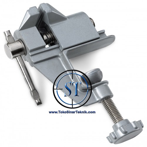 Mini Catok Meja Vise Table TVT-02 Clamp Vice Table Alumunium Aluminum Penahan Holder Vise Bench Portable Kokoh