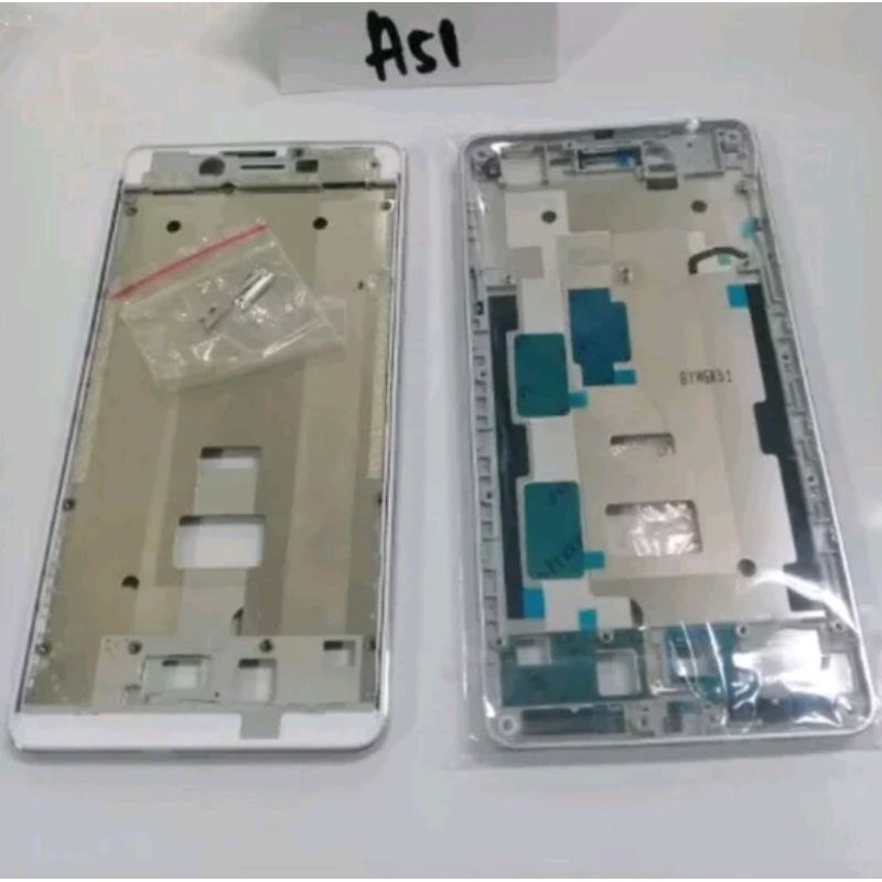 FRAME FREM BEZEL BEZZEL TULANG TENGAH TATAKAN LCD OPPO A51 A51W MIROR 5 ORIGINAL