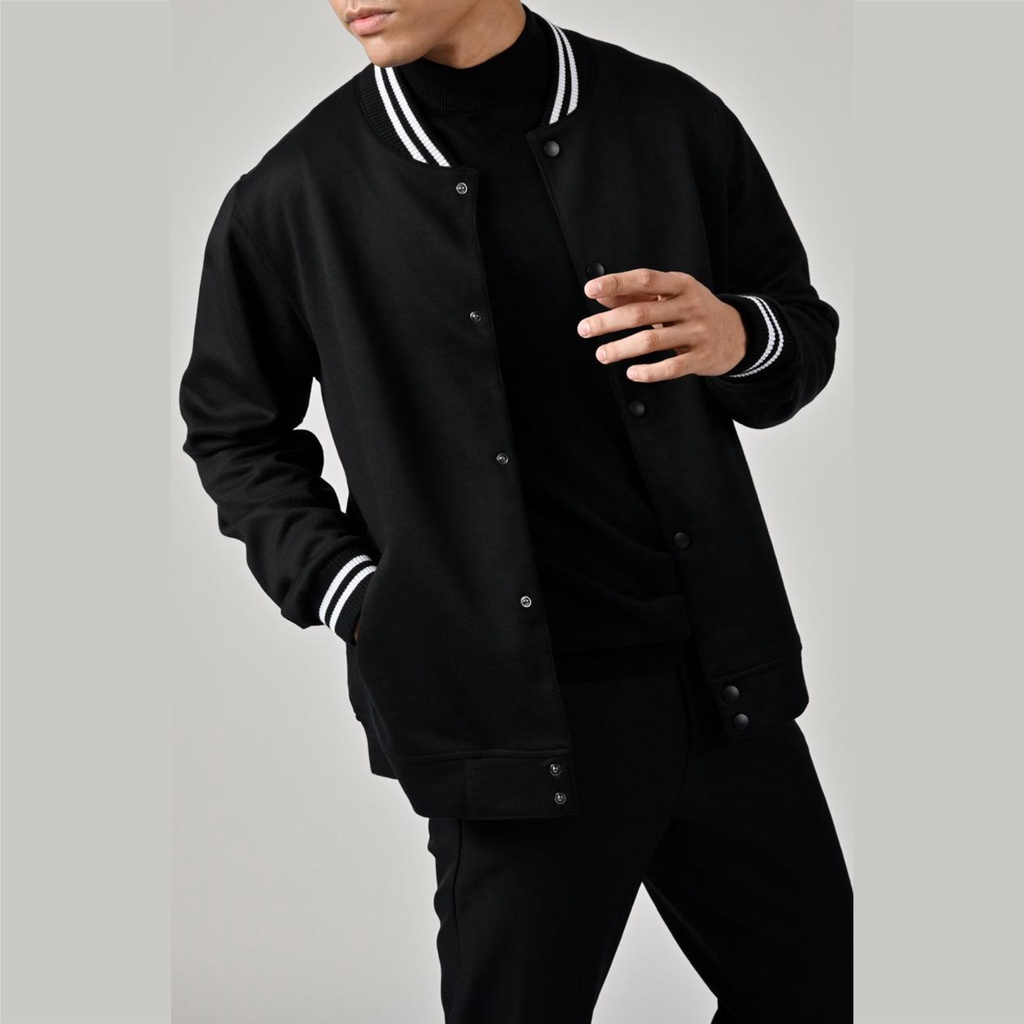 Jaket Bomber Varsity Pria Exclusive