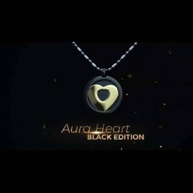 READY /NEW EDITION/ Kalung Pendant Aura Heart Black Edition / Kalung kesehatan / MCI / ORIGINAL 100%