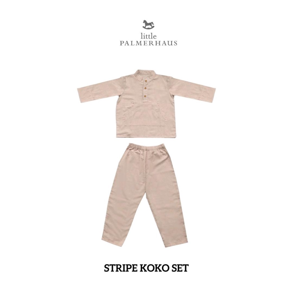 RAYA COLLECTION LITTLE PALMERHAUS STRIPE KOKO SET RAYA COLLECTION / BAJU KOKO ANAK