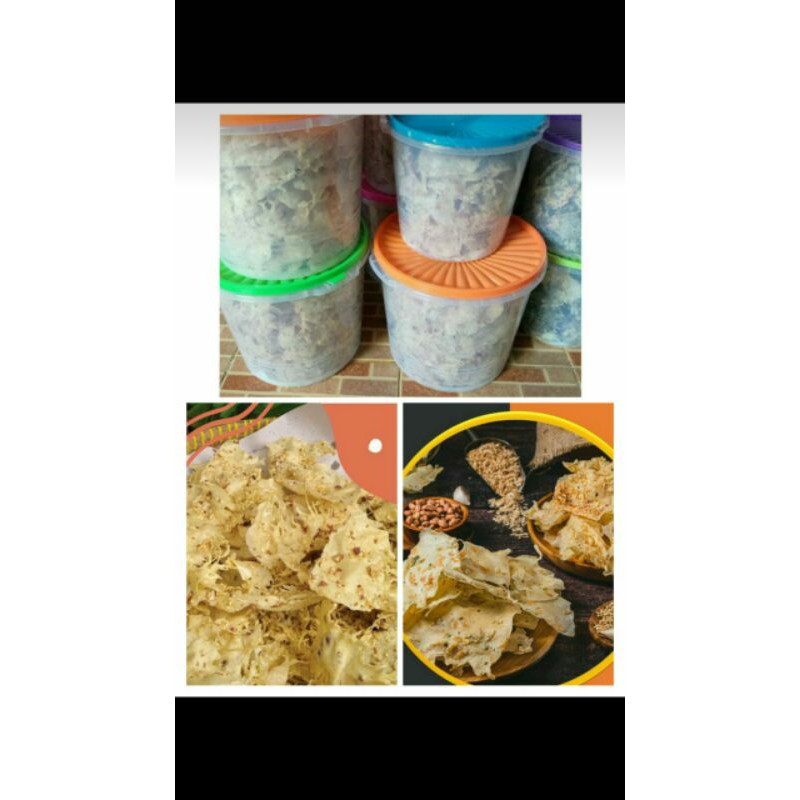 

Rempeyek (Kacang Tanah, Rebon, Kacang Ijo) Budeh Catering