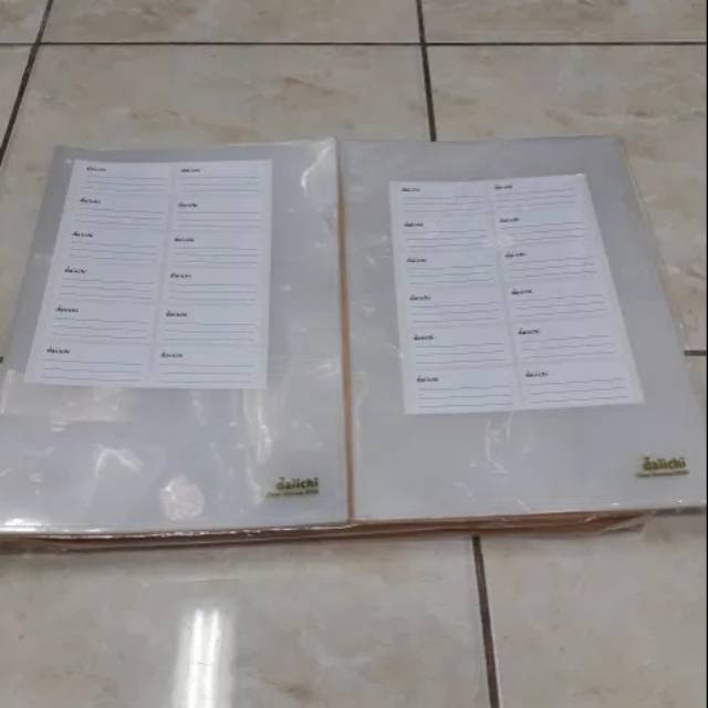 

Map L Daichi Ukuran Folio atau A4 Warna Bening Per Lusin