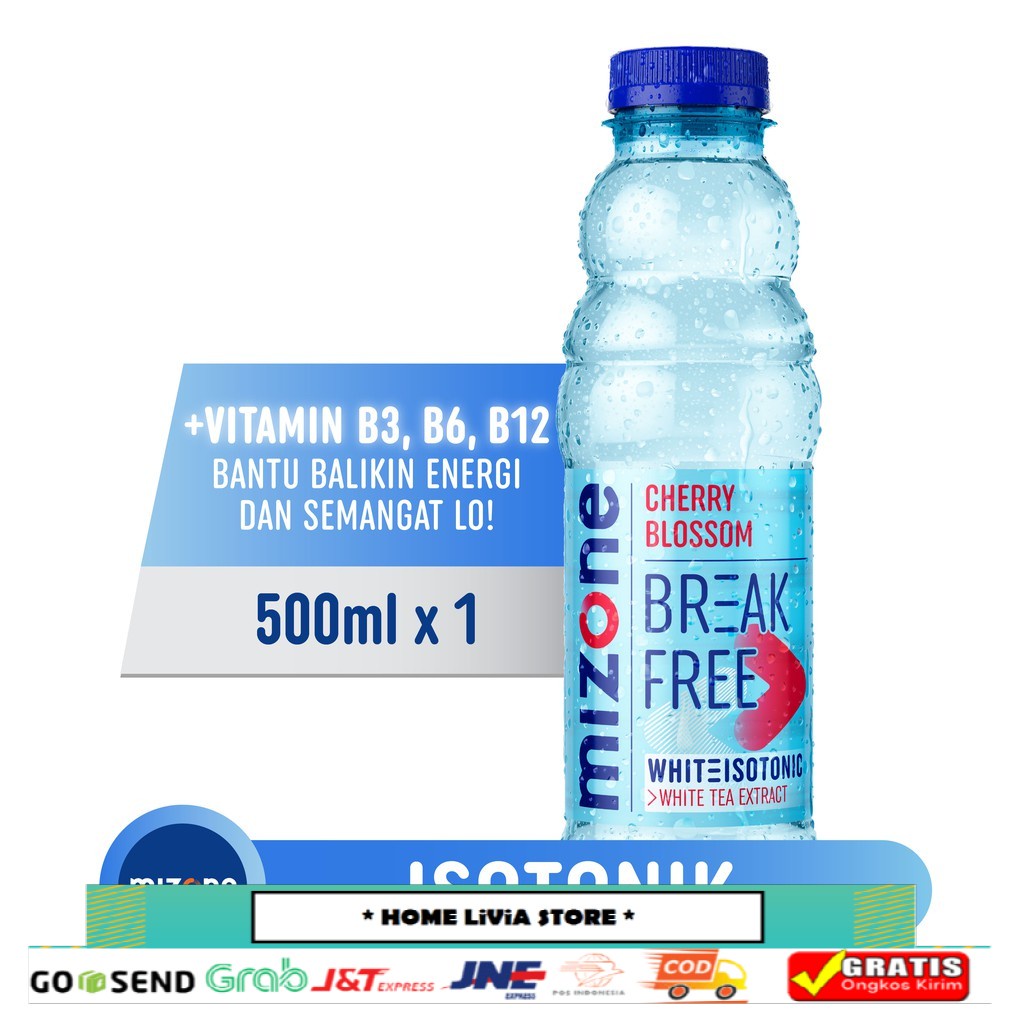 

Mizone Minuman Isotonik Break Free Cherry Blossom 500 mL