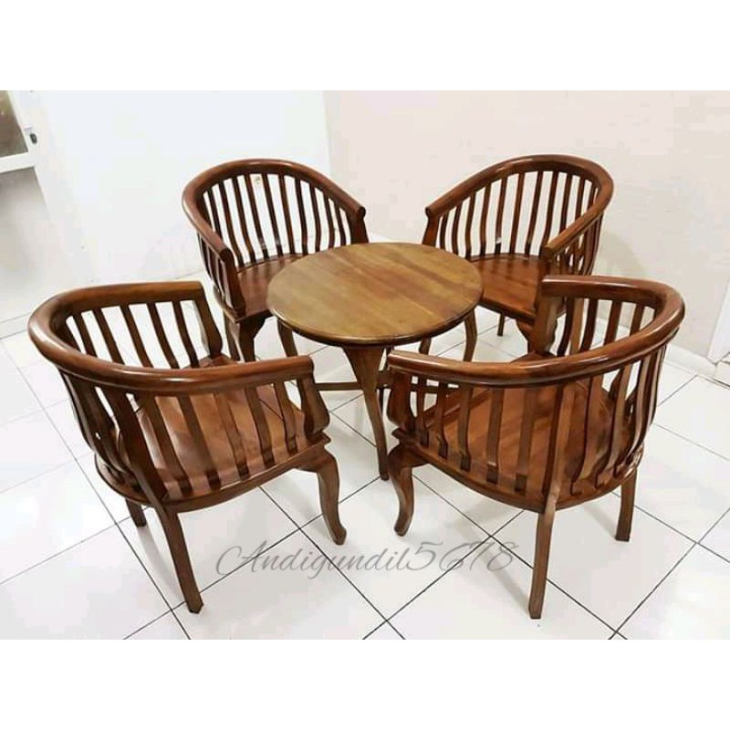 Kursi Teras Betawi Full Kayu Jati berkualitas kursi tamu teras minimalis jati kursi teras Betawi