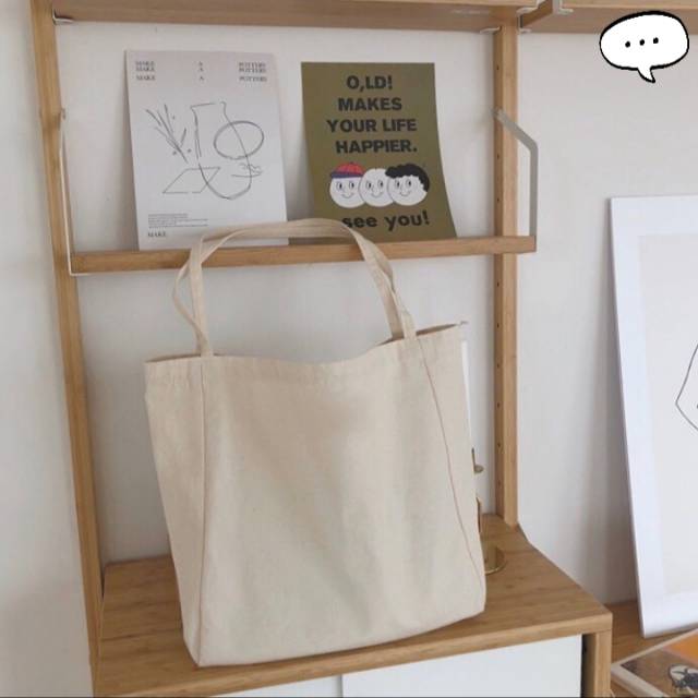 TOTEBAG PLAIN (BROKEN WHITE)