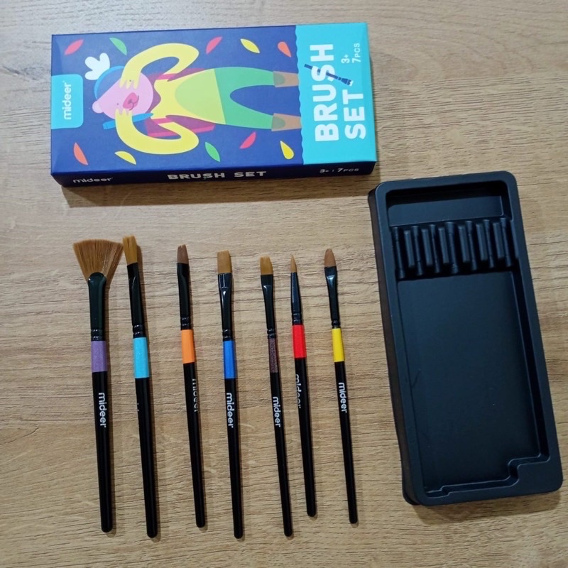 mideer paint brush set kuas gambar anak