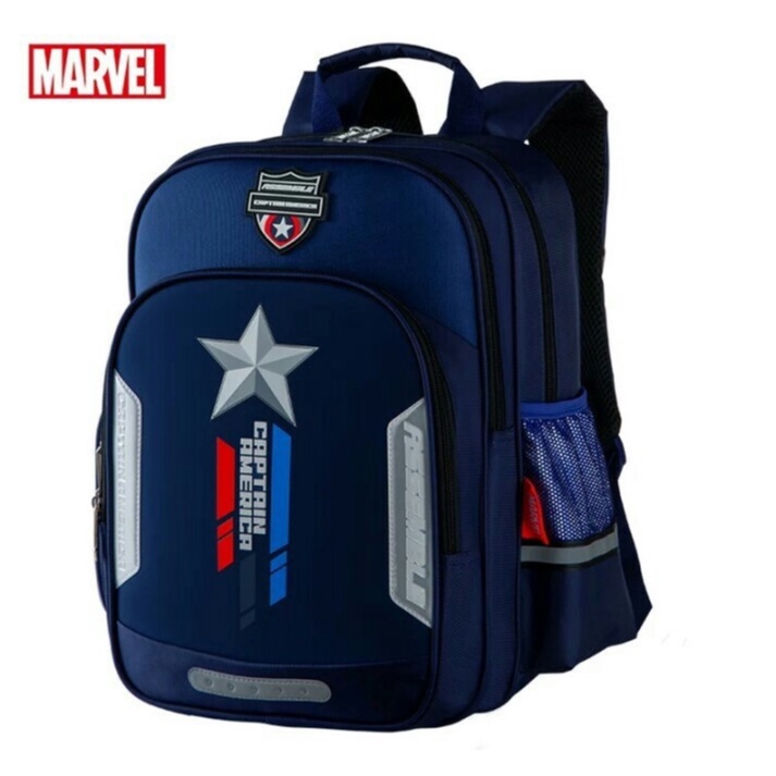 Tas Ransel sekolah Disney Marvel Tas Sekolah untuk Anak Laki-laki tk sd smp sma kuliah kerja CAPTEN