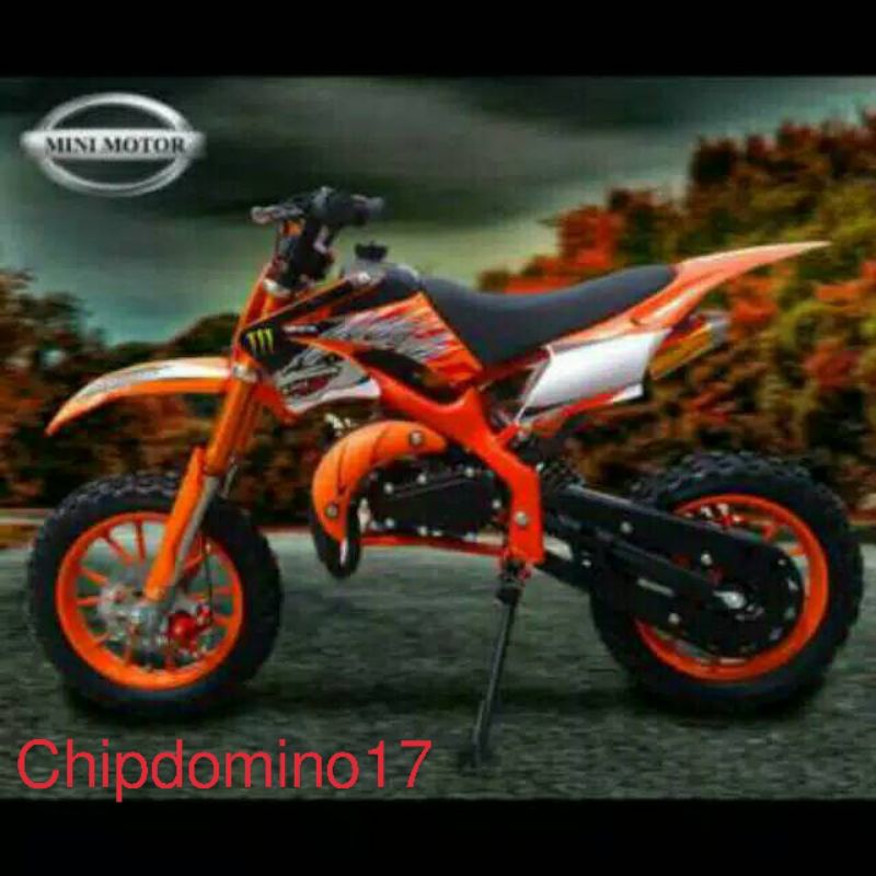 MOTOR MINI TRAIL MT2 DOUBLE STATER ~ 50 CC ~ MAINAN CROSS ANAK