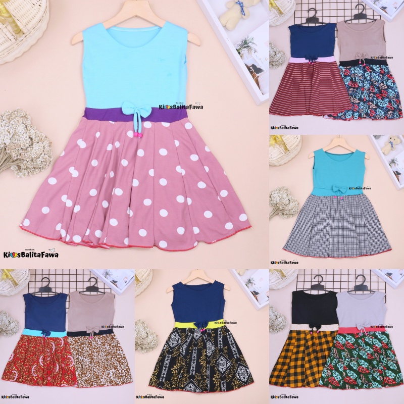 Dress Angel uk 3-4 Tahun KODE B / Dres Balita Anak Cewek Import Yukensi Murah Pakaian Baju Atasan