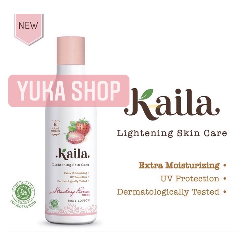 Jual [12 gratis 1] KAILA BODY LOTION STRAWBERRY PASSION SCENT [ Yuka