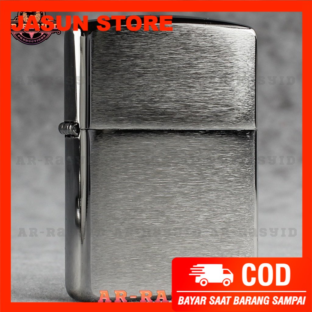 Korek Api Minyak Zippo Silver Chrome Brushed Sand 162