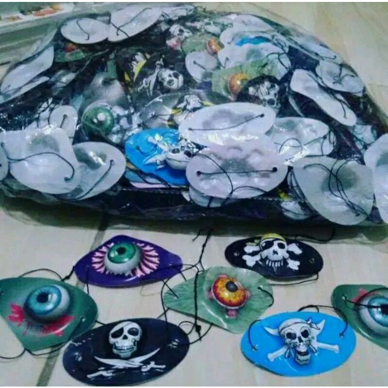 mainan mata bajak laut isi 20 pcs murah