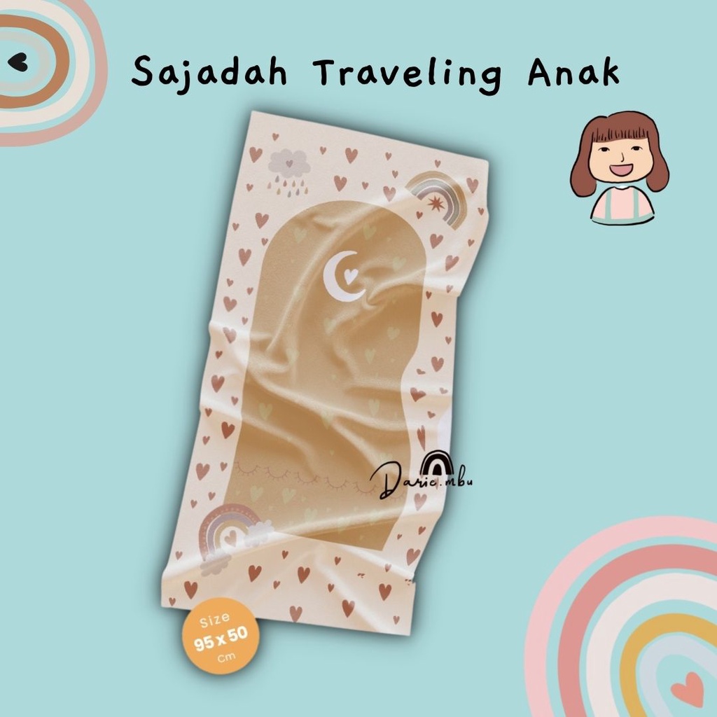 Sajadah Travel Anak Full Printing Kanvas Motif High Quality