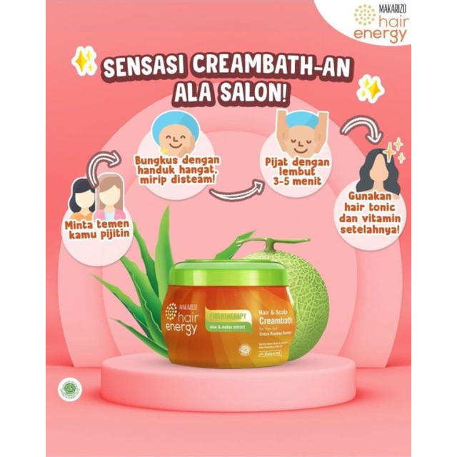 MAKARIZO HAIR & SCALP CREAMBATH 500gr / MAKARIZO HAIR CREAMBATH 500gr