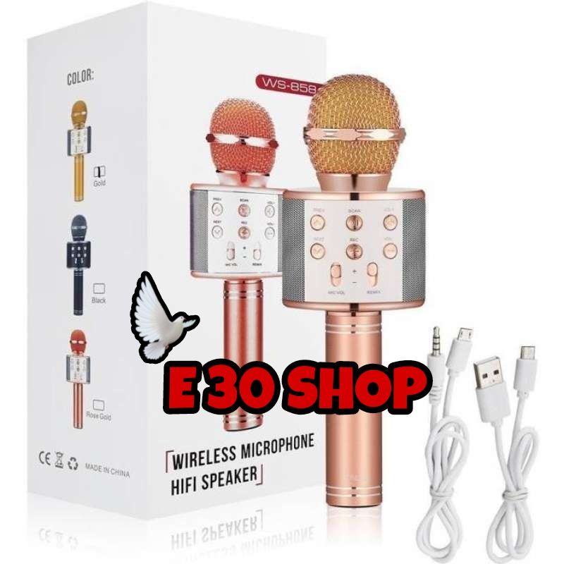 MICROPHONE MIC KARAOKE WS-858/MIC BLUETOOTH WS-858