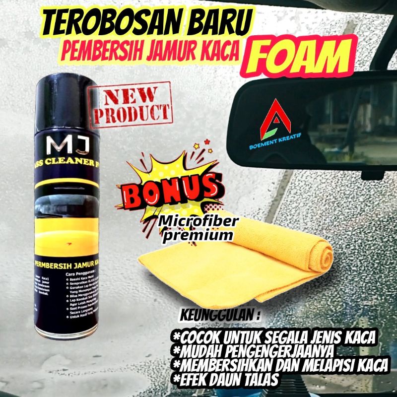 Glass Cleaner Kaca Mobil Anti Jamur / Pembersih Jamur Kaca Mobil dan Rumah / Penghilang Jamur Kaca efek daun talas