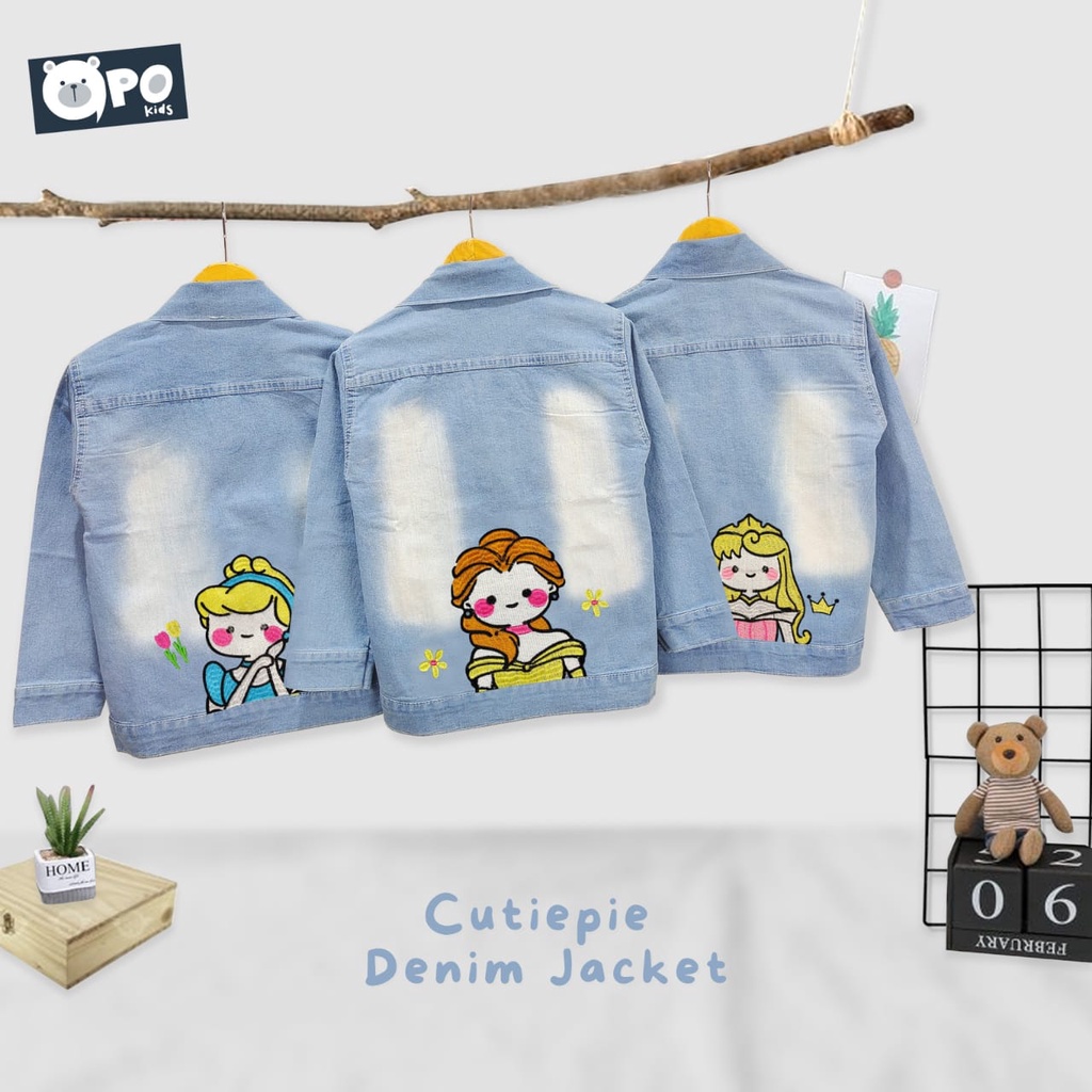 JAKET ANAK PEREMPUAN BAHAN DENIM USIA 2-5 TAHUN