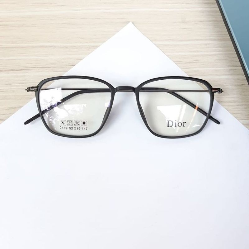 (Bisa COD) KACAMATA PAKET 2189 lensa PHOTOCROMIC minus/normal photocromic grey-Hitam doff