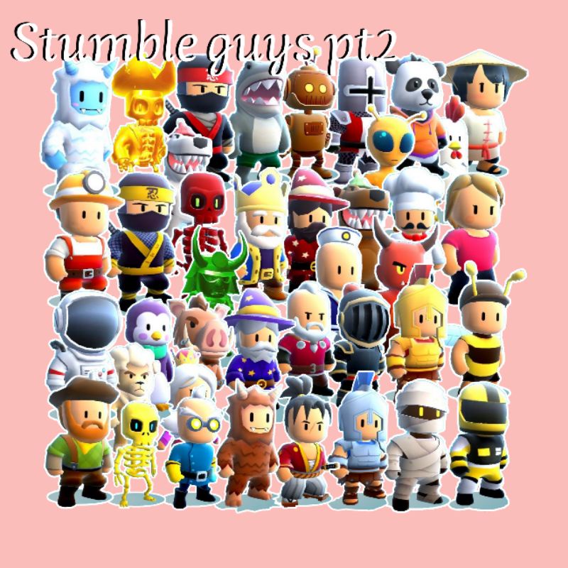 

STICKER GAME STUMBLE GUYS 10PCS [WATERPROOF]