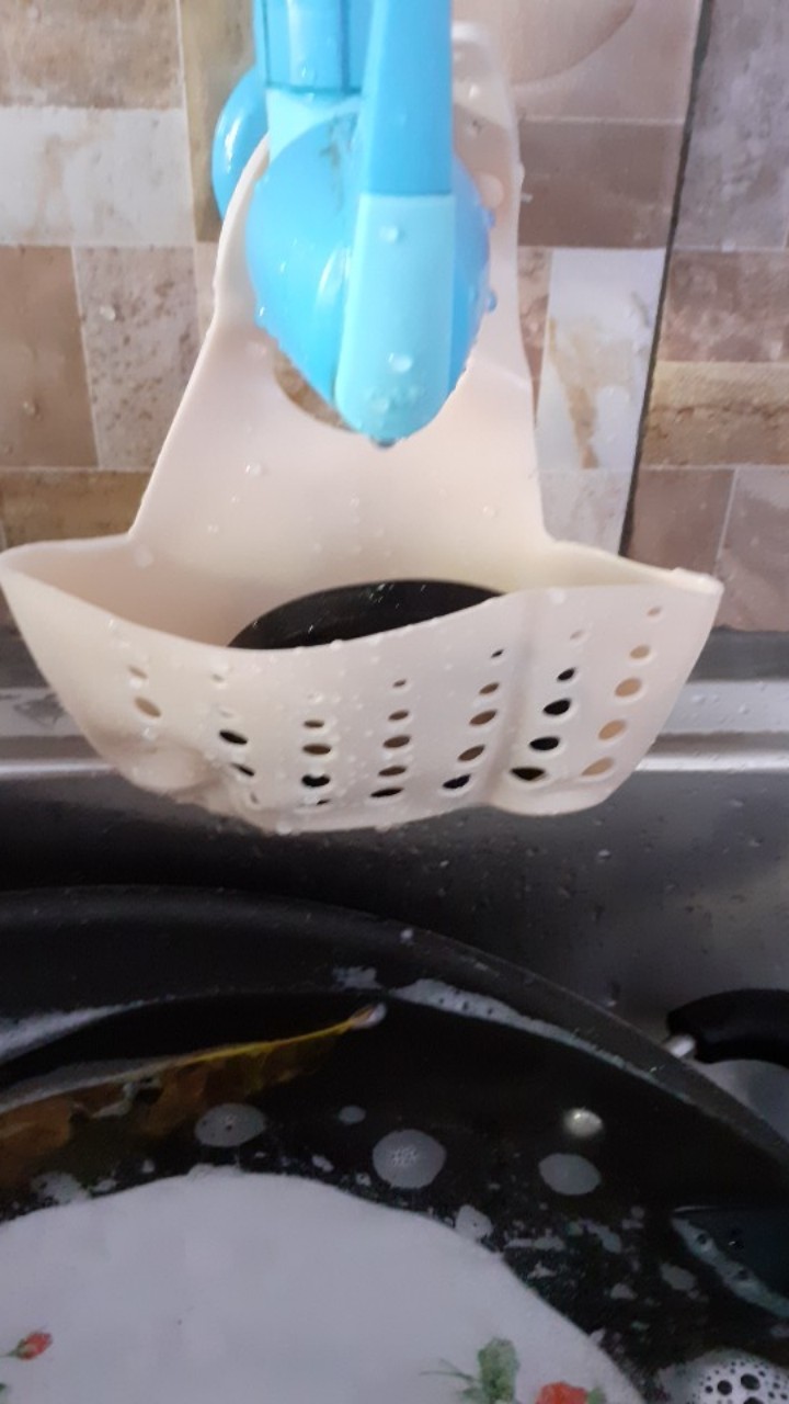 Sofimall Gantungan Wastafel Gantungan Kran Keran Keranjang Wastafel Tempat Sabun Dapur Spons