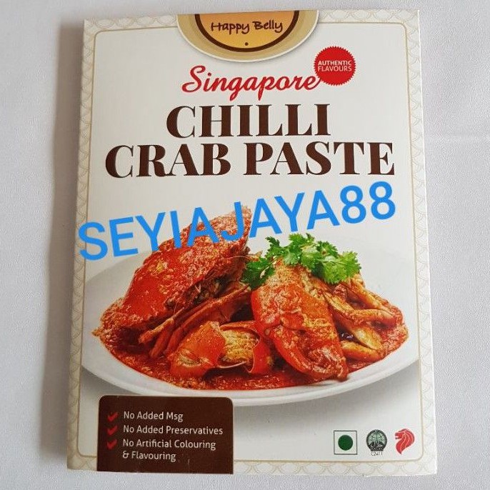

HAPPY BELLY SINGAPORE CHILLI CRAB PASTE 50 GRAM/SAUS BUMBU KEPITING