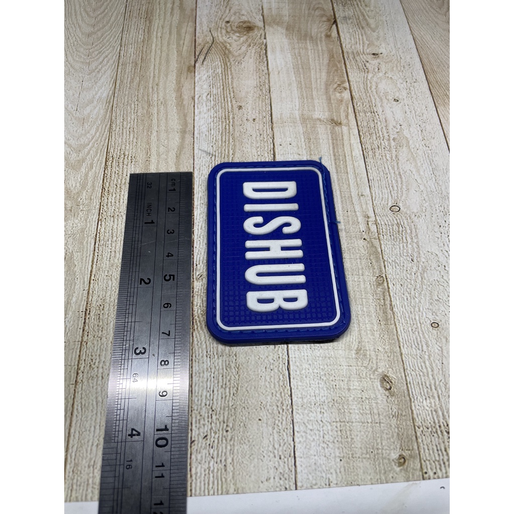 Patch Dishub - Patch Velcro Dishub - Prepetan Dishub - Velcro Karet - Biru