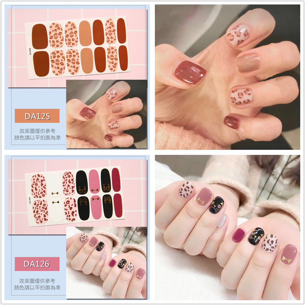 &lt;Jjoygirl&gt;DA Nail sticker motif / sticker kuku / stiker kuku / nail stiker glitter / stripes design