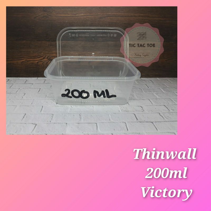 Thinwall 200ml Victory / Thinwall Rect 200ml Victory / isi 25pcs