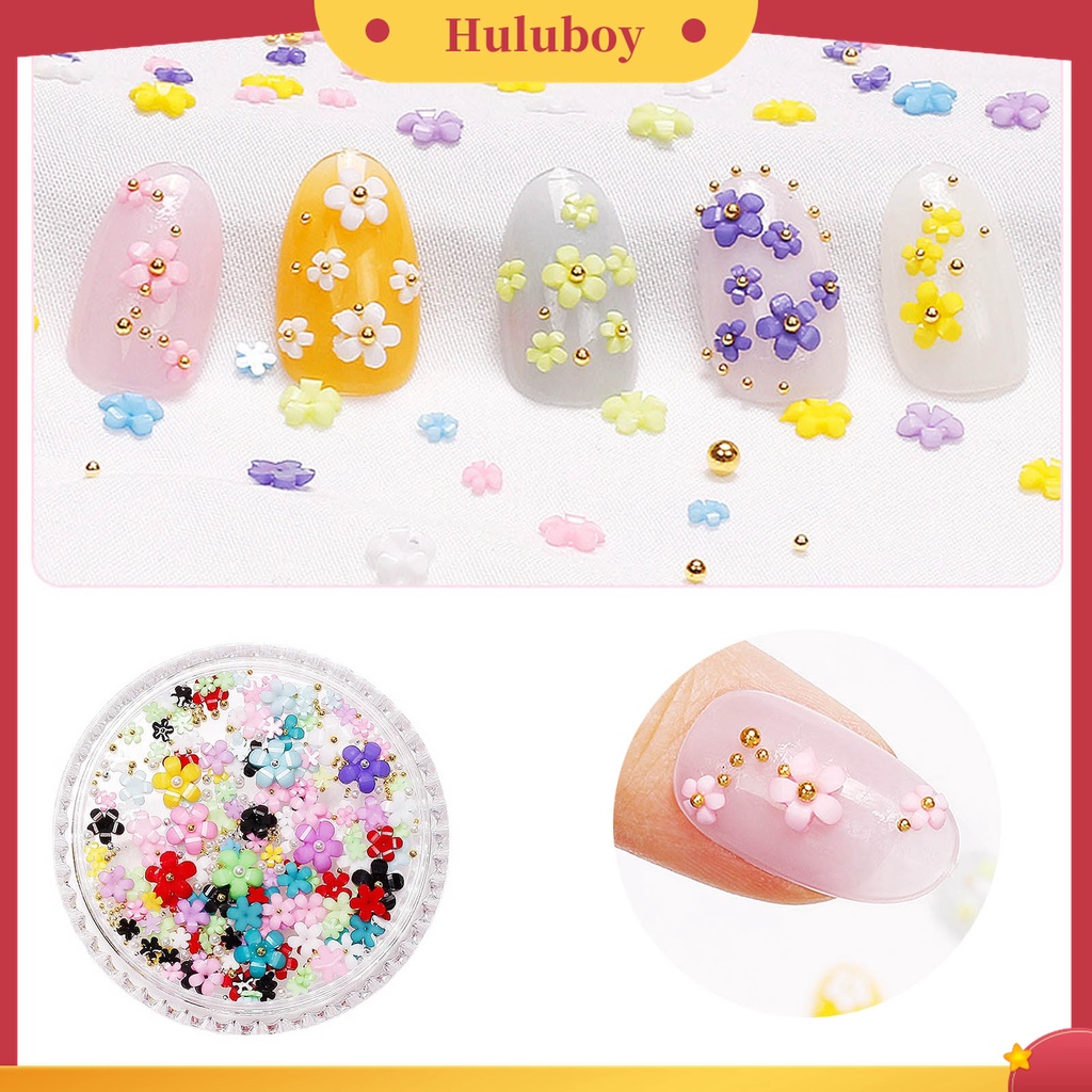 Huluboy Huluboy♡ Ornamen Bunga 3D Bahan Resin Untuk Dekorasi Nail Art