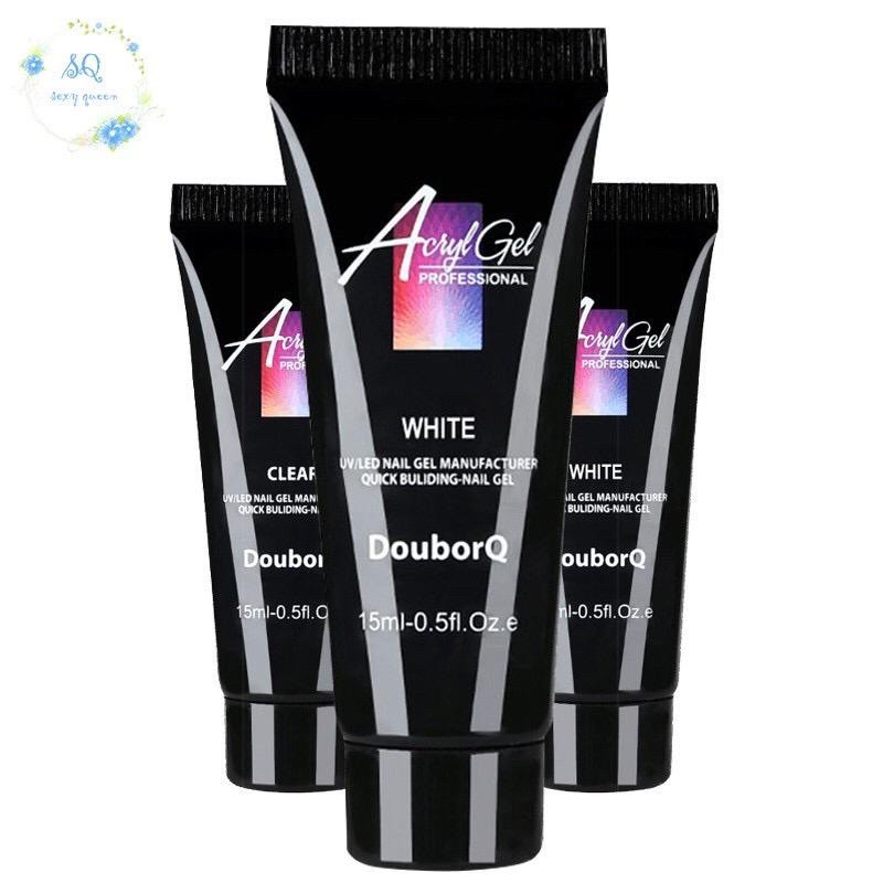 Polygel Acrylic 15ml Poly Gel Nail Extension Sambung Kuku Misscheering for nail art  akrilik gel nail art sambung kuku palsu