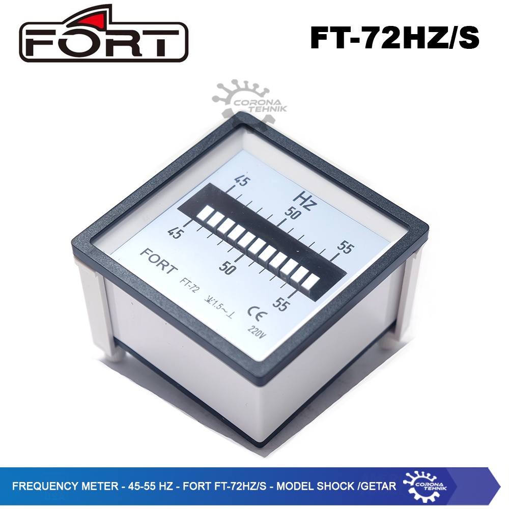 Fort FT-72HZ/S - Model Shock/Getar - Frequency Meter - 45-55 Hz