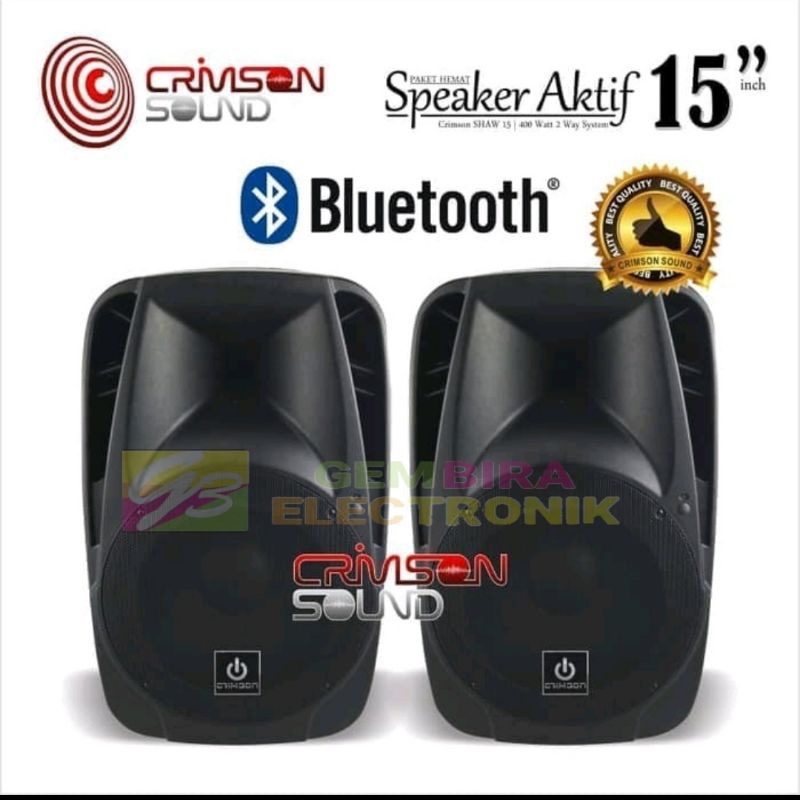 Paket Speaker Aktif 15 Inch 15"inch CRIMSON SHOW 15 SHOW15 ORIGINAL