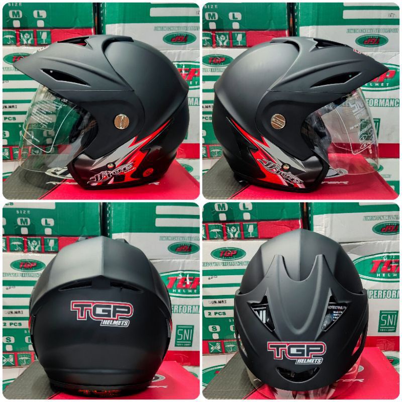 0HELM TGP JP5 POLOS HELM DEWASA