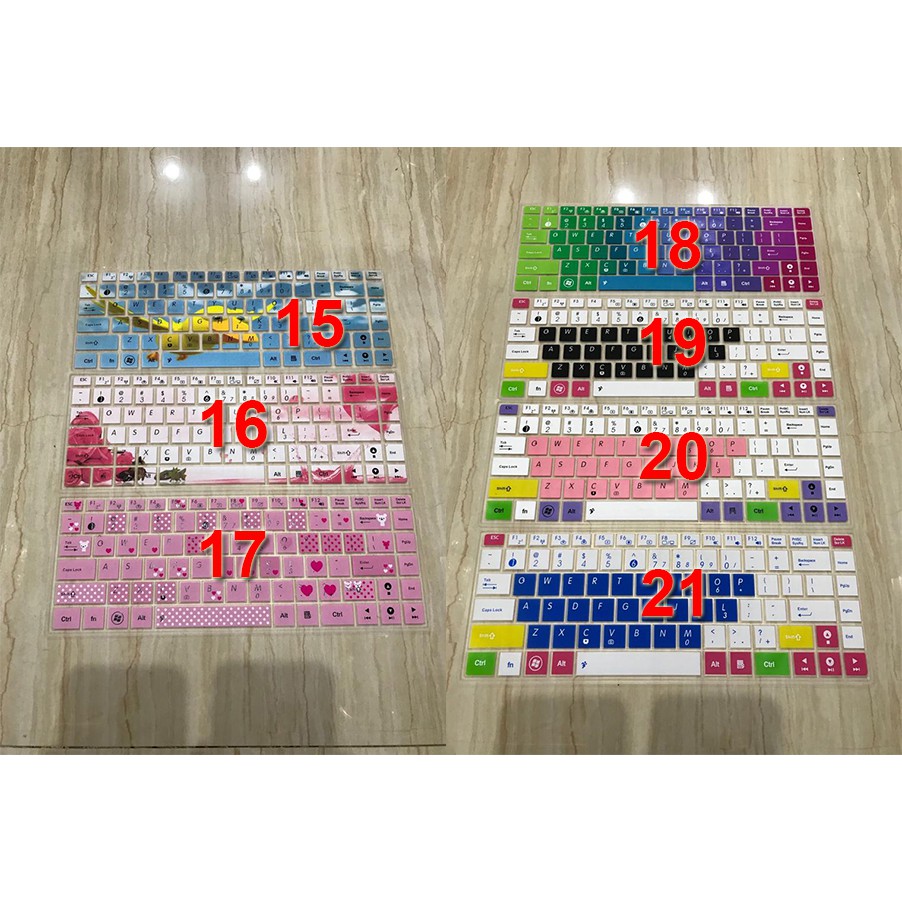 Keyboard Protector X453 X451 X455 A455 X451C X453M X451M X453MA  X451CA A455L A455LA Warna Warni