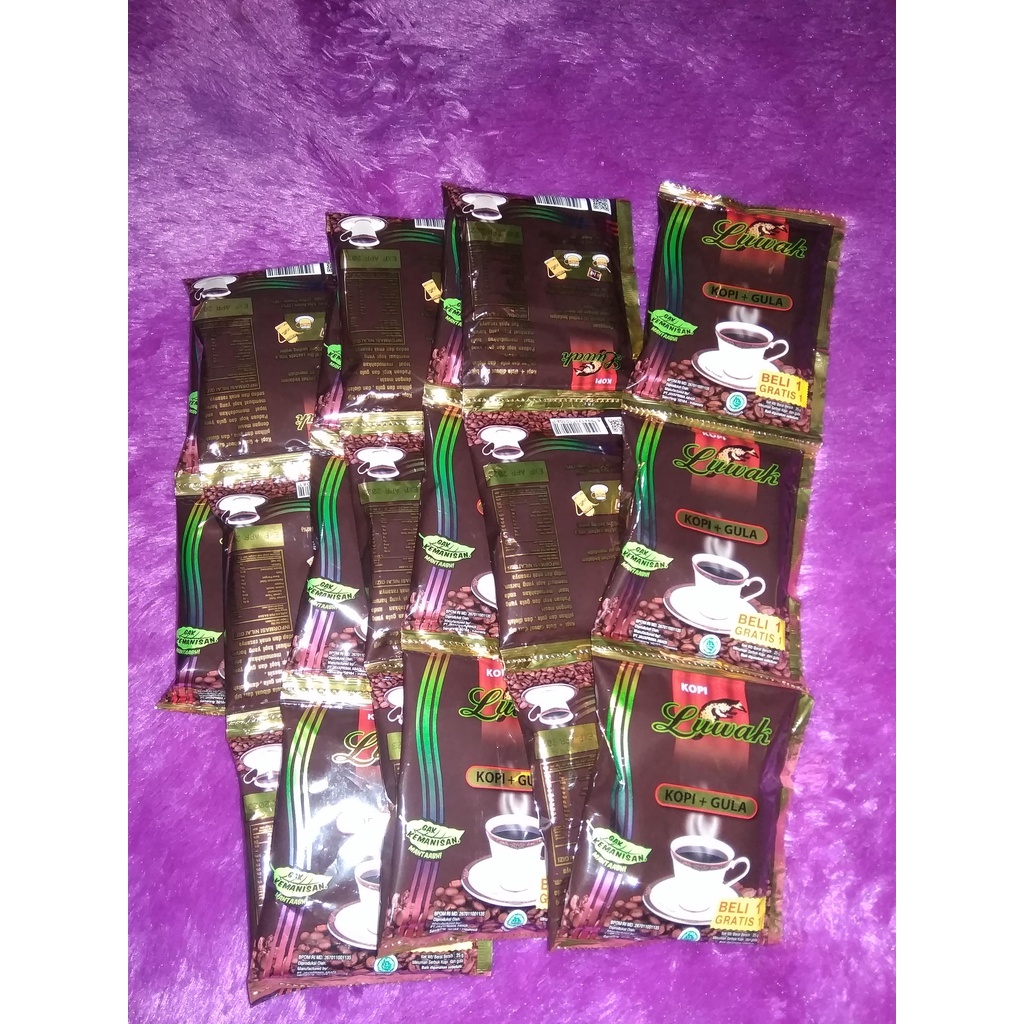 

kopi luwak plus gula sachet (isi 20pcs)