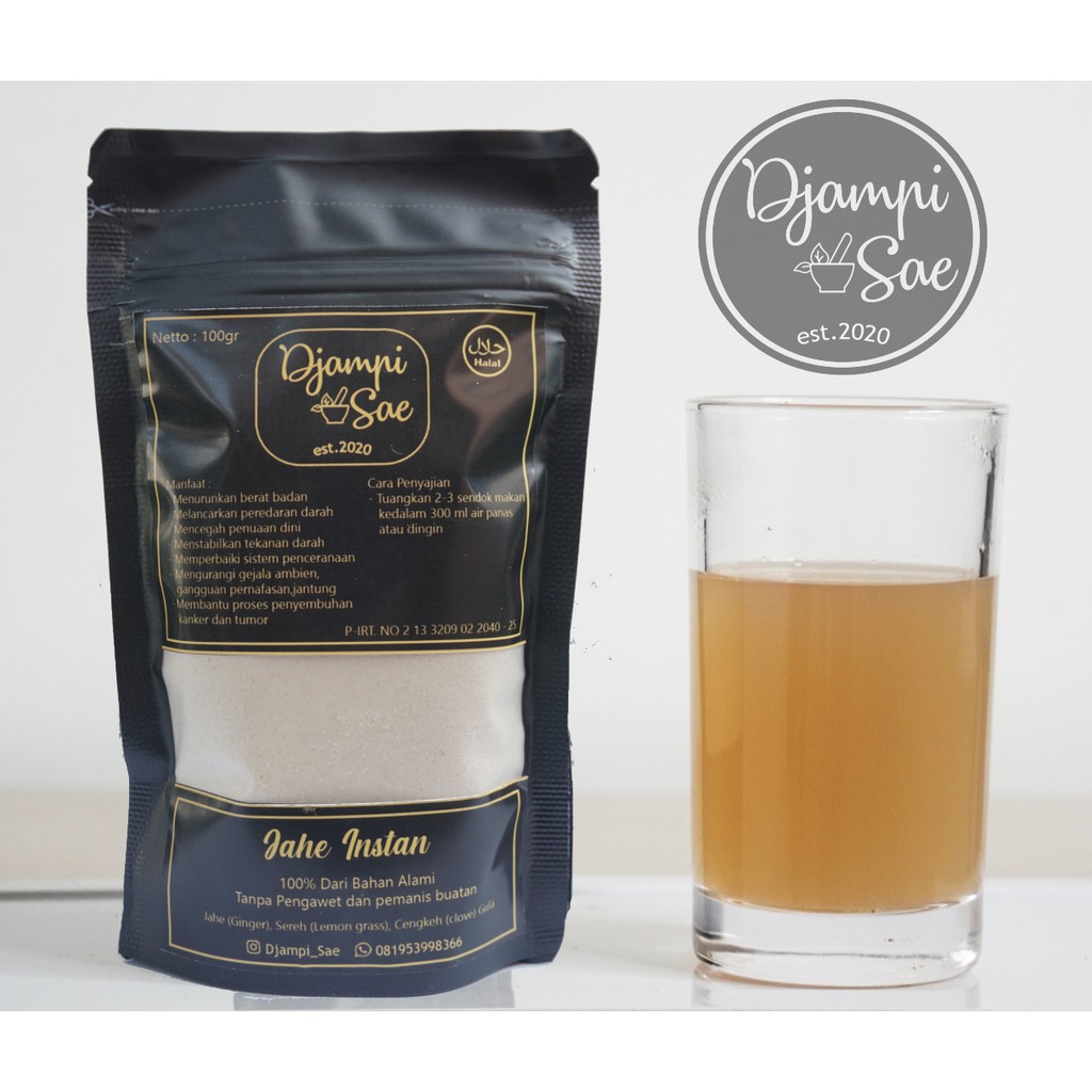 

JAHE BUBUK MURNI HERBAL INSTANT PREMIUM DJAMPI SAE