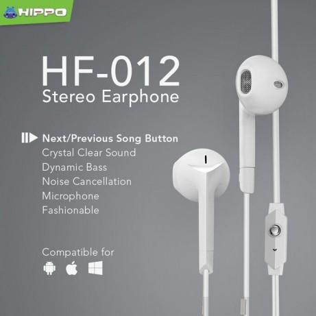 Hippo Handsfree HF 012 - Original Produk Hippo HF 12 Supper Bass