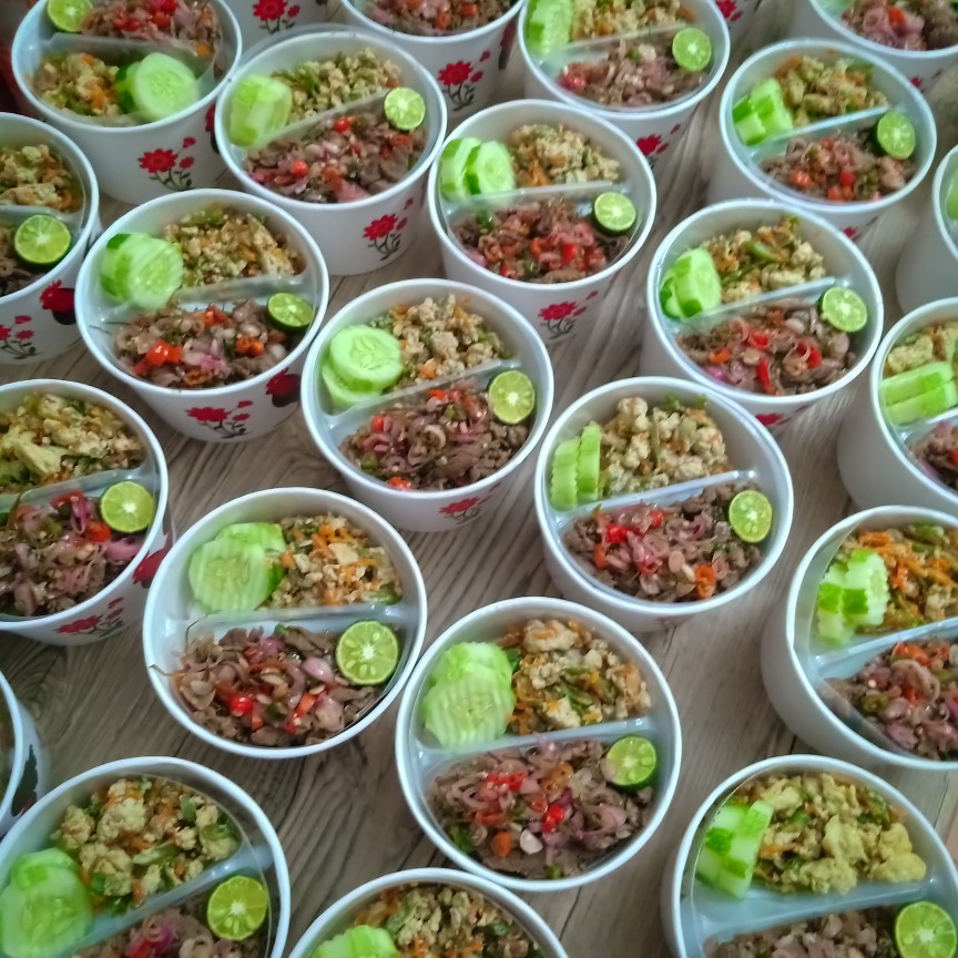 Sekat  - Inner Tray - Paper Bowl 650 Ml & 800 Ml  Food Grade (100pcs)