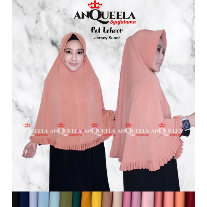 jilbab anqueela / bergo jumbo / bergo pet / jilbab pet / jilbab daily
