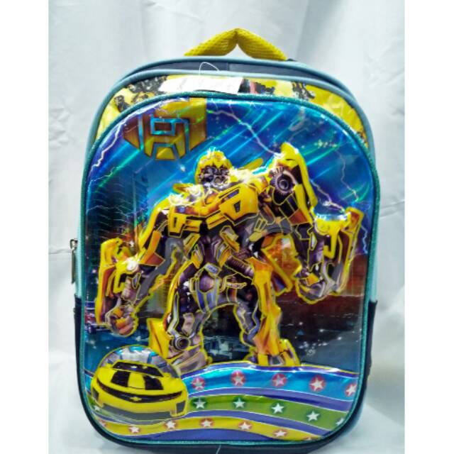 tas anak lampu musik transformer