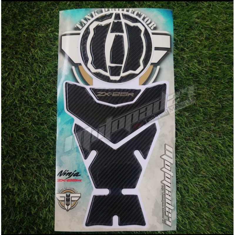 Sticker Stiker Resin Tankpad Carbon Karbon Kawasaki ZX25R Premium