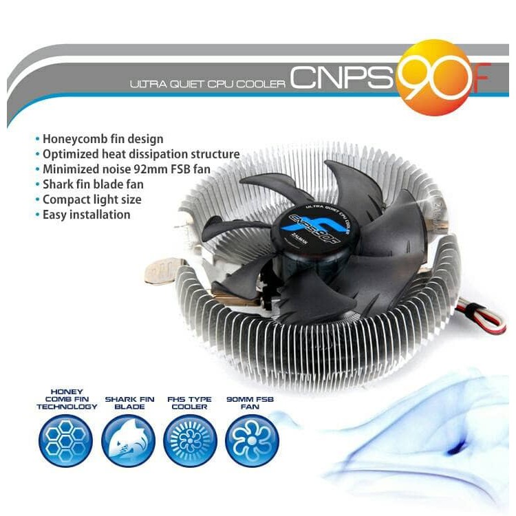 Zalman CNPS90A CPU Cooler Gaming LGA AMD 90A